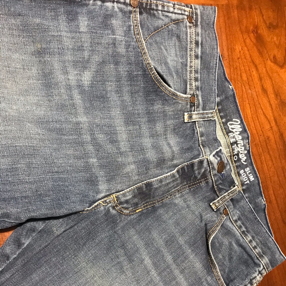 Men’s Retro Slim Boot Jean Size 34X32